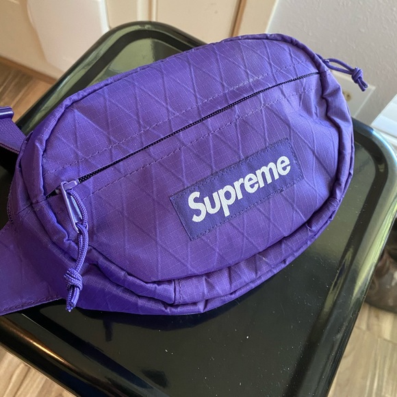 supreme purple waist bag
